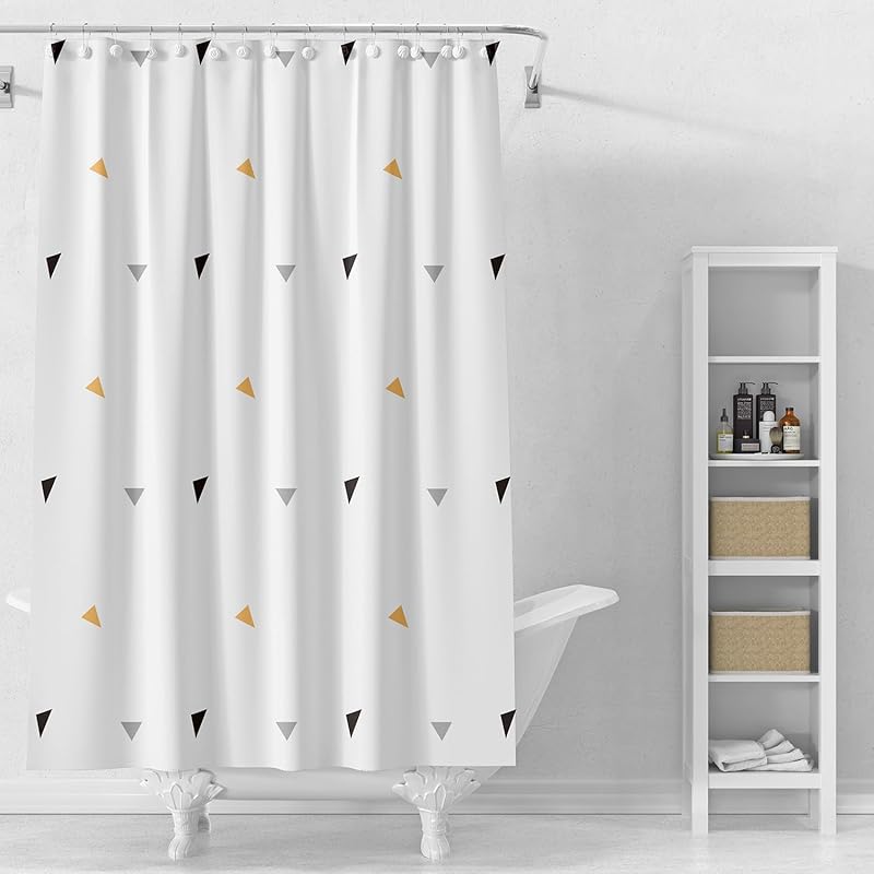 Shower Curtain Liner, 4G PEVA Green Leaf Shower Liner, Plastic Waterproof Shower Curta, 72x72 inch with Grommet Holes 3 Magnetic Weights
