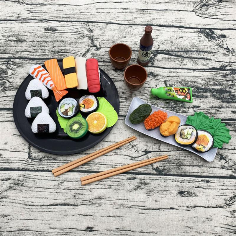 Children  Mini  Kitchen  Toys Childhood Early Education Simulation Japanese Sushi Platter For Kids