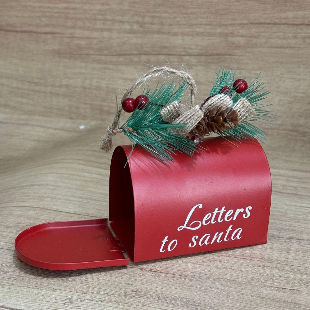 Tree Pendant DIY Letters Hanging Ornaments Christmas Mail Box Christmas Decoration Home Decoration
