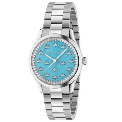 YA1265044 G-Timeless бирюзовый циферблат часы унисекс