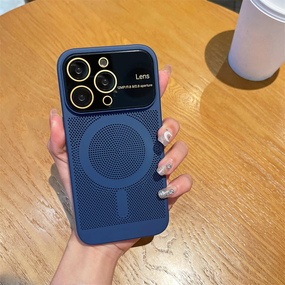 Охлаждающее рассеивание тепла для чехла Magsafe для iPhone 13 14 Pro Max 12 Pro 11 14Plus, пленка для полной камеры, металлический жесткий ультратонкий чехол