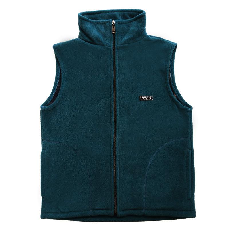 Plus Size Autumn Women Polar Fleece Fabric Vest Large Sleeveless Jacket Fashion Zipper