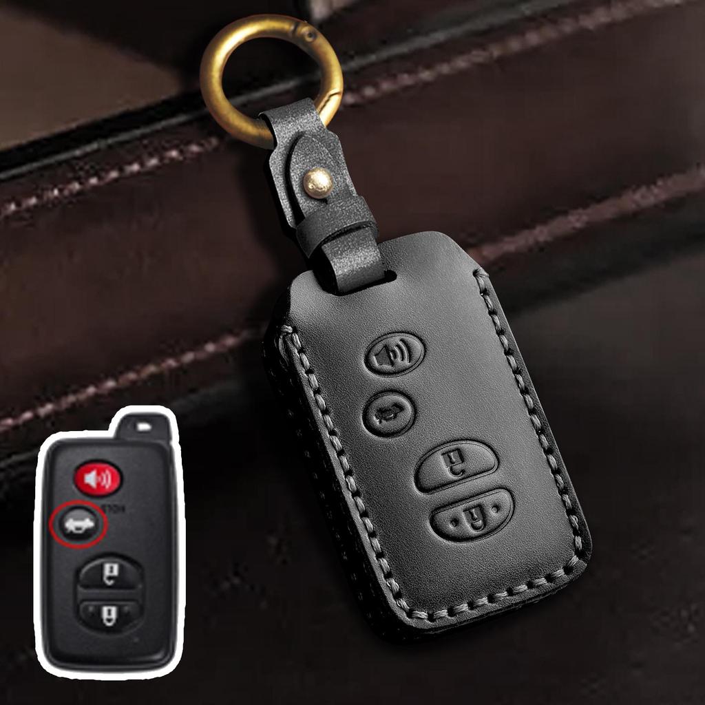 Чехол для ключа из натуральной кожи для Toyota Highlander и Land Cruiser (Старые модели)