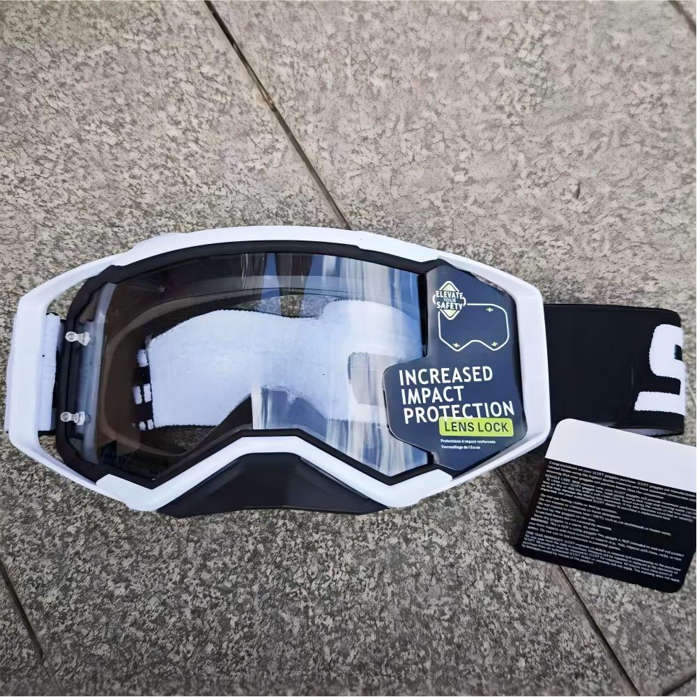 High-grade Banded Motocross Motorcycle Cross Goggles Windproof Dustproof Visor Replaceable Lenses Helmet Eyewear Riding Glasses