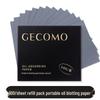 GECOMO Пуховка-зеркало с матирующими салфетками: Портативный, Долговечный Бамбуковый Уголь для Мужчин и Женщин, Матирующий для Коррекции Макияжа.