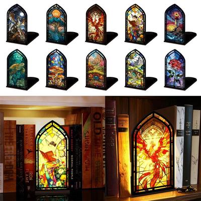 Акриловый Book Nook, разноцветный, настольный держатель, креативный подсвечник, декор для спальни