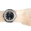 CASIO Водонепроницаемые кварцевые аналоговые часы с корпусом из полимера и нержавеющей стали серебристого цвета и мужским корпусом, черные, MWA-100HD-1A