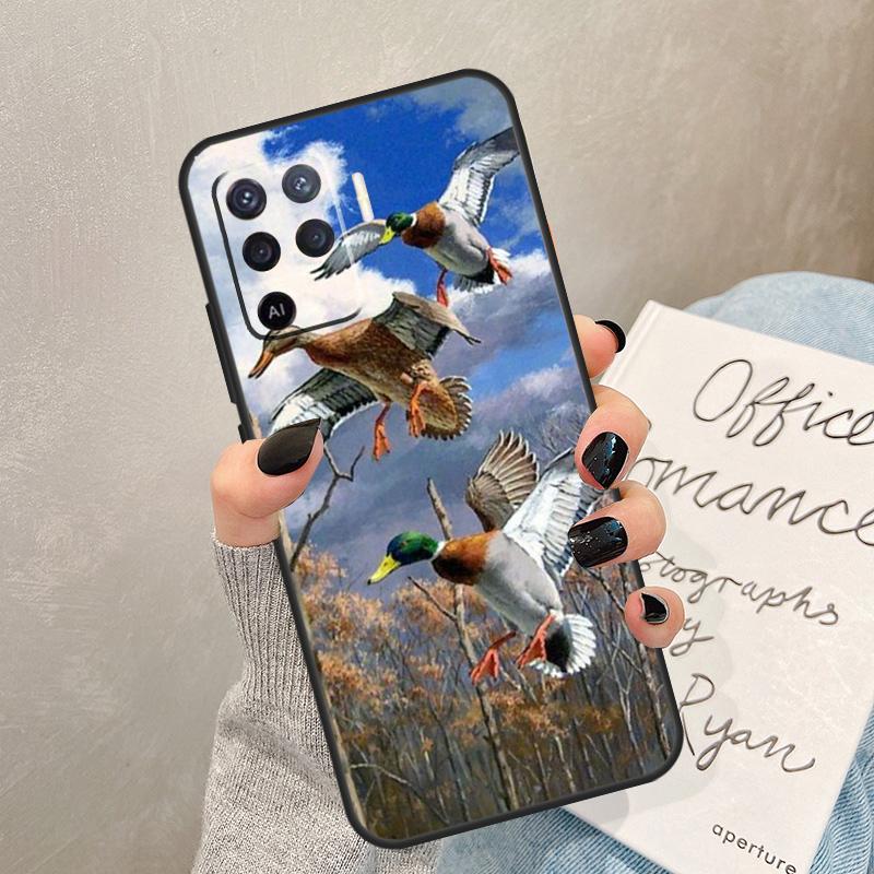 Милый Мультяшный Чехол-Утка Для Oppo A78 A98 A18 A38 A58 A60 A80 A40 A77 A57 A17 A74 A54 A94 A96 A76 A16 A15 A5 Pro