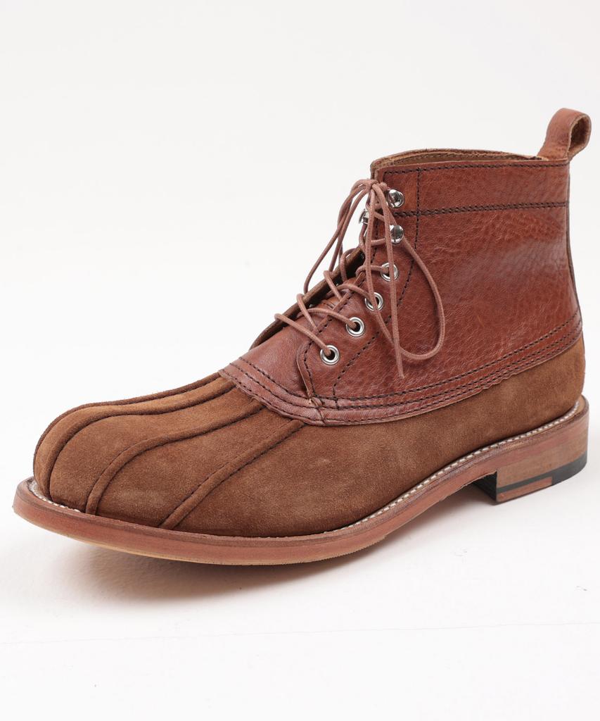 Brenowelt 705 Shrunken Brown Duck Boots Goodyear Welt [Suede Combi]
