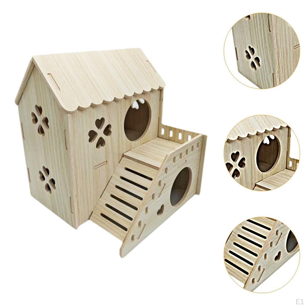 Hamster House Pet Sturdy Multifunction Hamsters Nest Gerbil Mice and Rat Habitat for