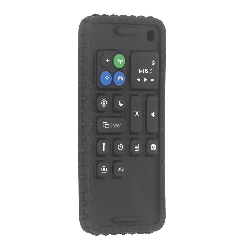 Smart Phone Shape Teething Toy Bright Color Sensory Development Multi Shape Button Silicone Baby