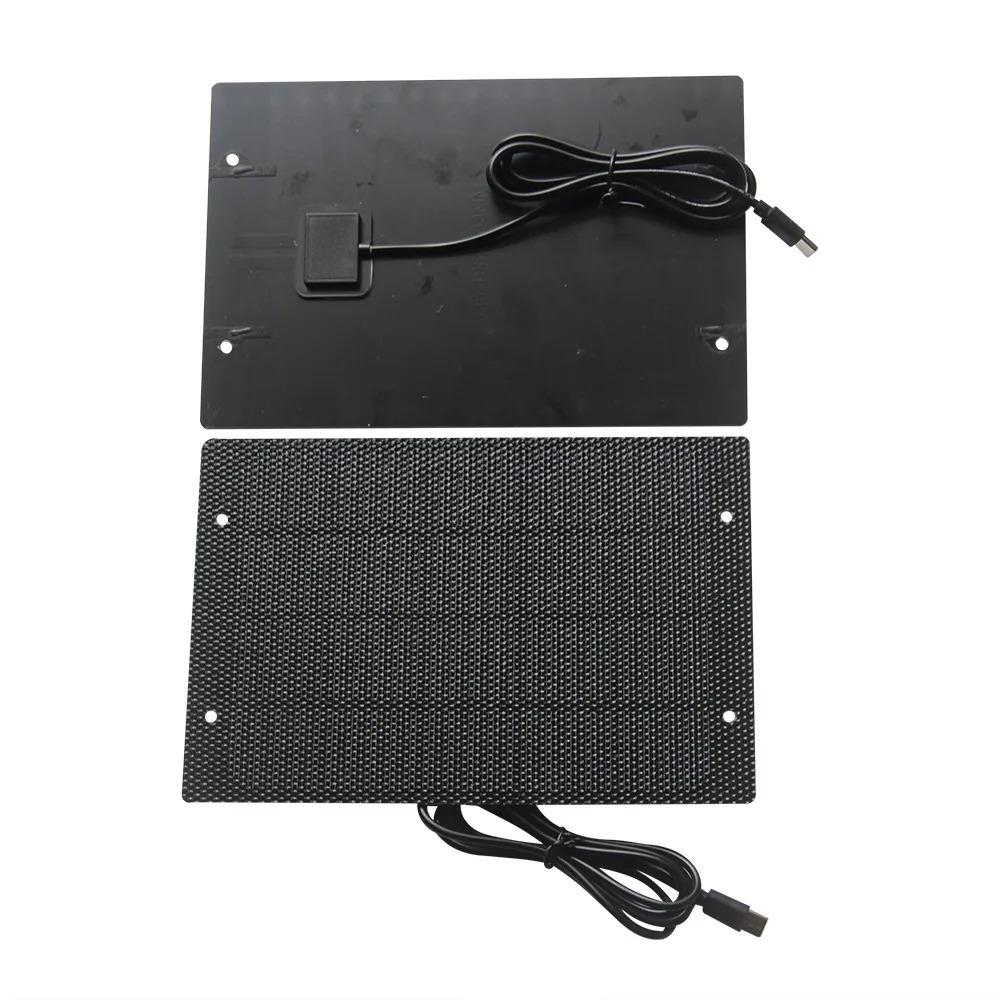 5W 5V ETFE Solar Panel Charger Type-C Output Solar Power Bank for Mobile Phone Security Camera Courtyard Streetlighs 4