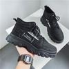 Men Snow Boots 2024 Winter Cotton Thick Soled Lace Up Workwear Shoes Trendy Cold Proof Warm Cotton Shoes Short Boots Ankle Boots