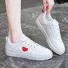 Spring Autumn Pure White Casual Sports Shoes Breathable Microfiber Women's Flats Korean Style Versatile Student Flat Sneakers