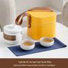ChaXun Portable Ceramic Tea Set with Travel Bag