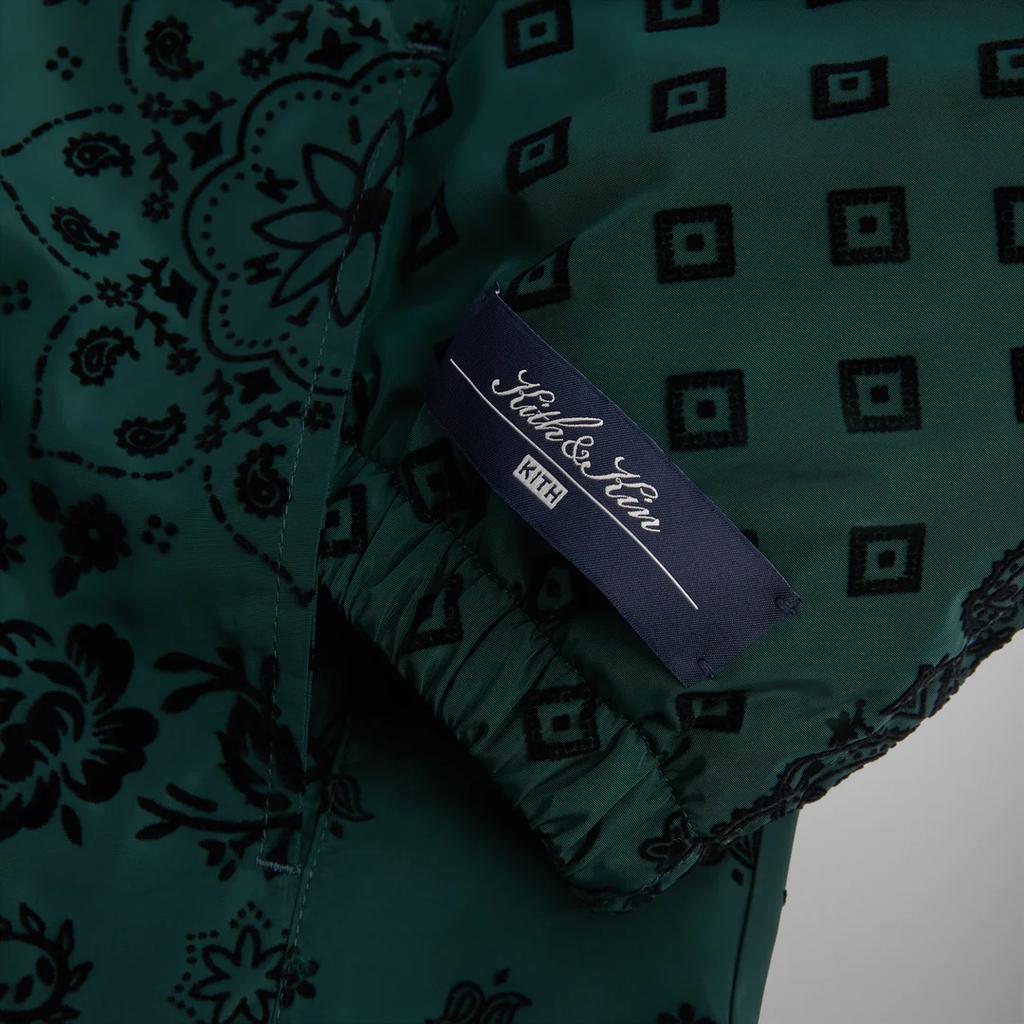 Kith Winfield Quilted Liner Stadium Unisex Tops Green KHM010492-302