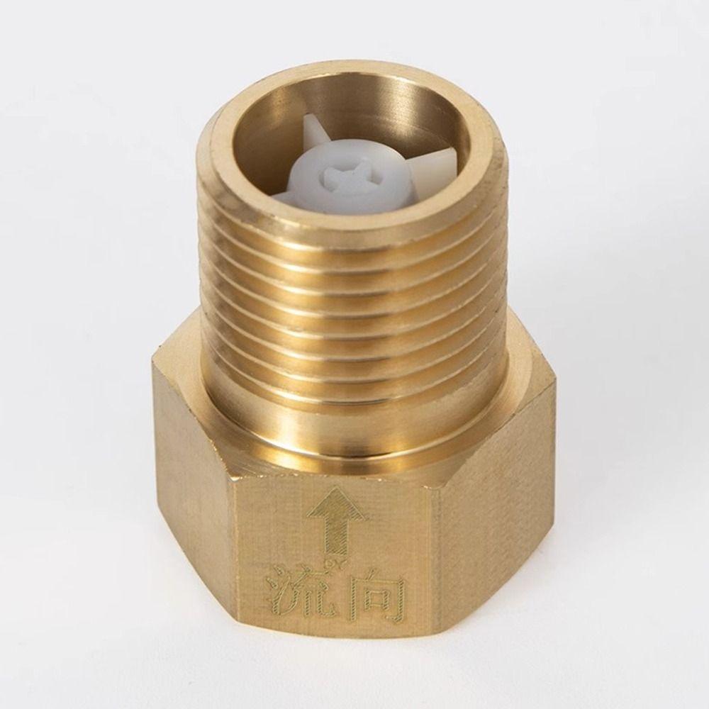 Латунный односторонний клапан Золотой Серебряный Обратный клапан Портативный обратный клапан Водонагреватель