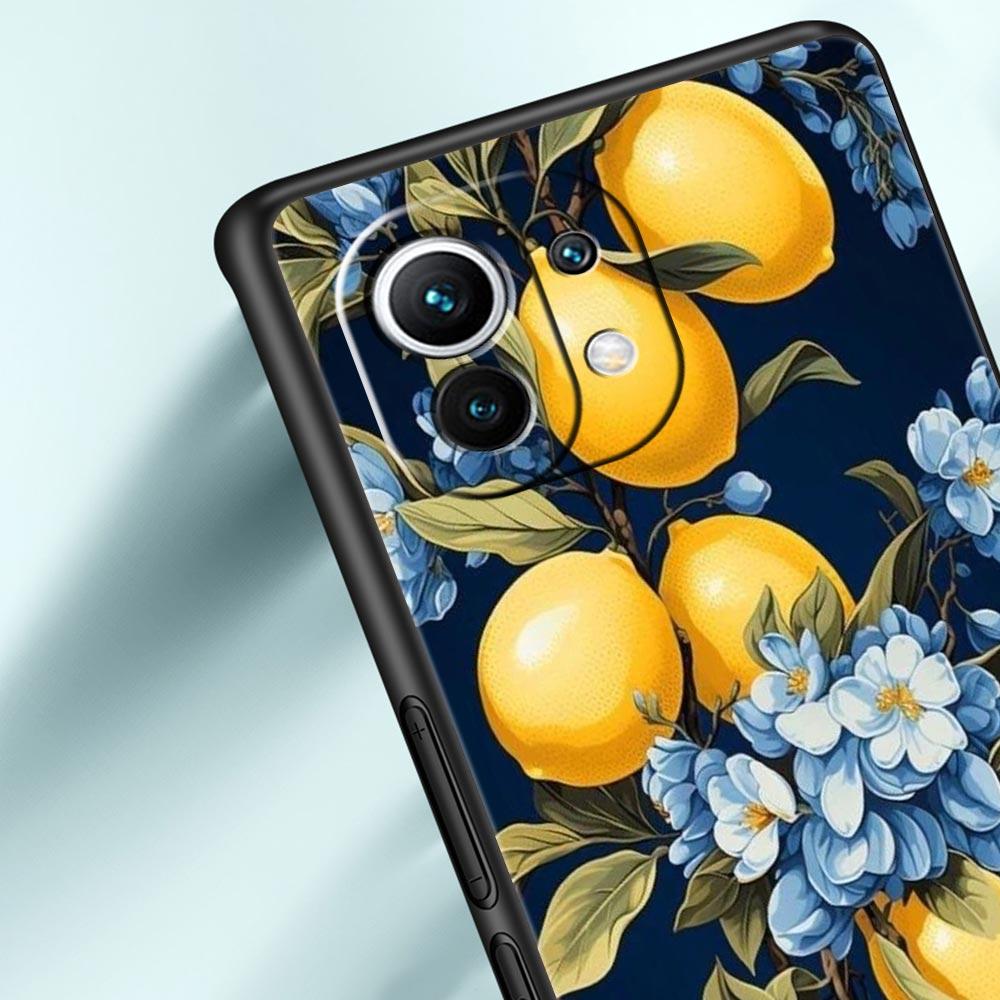 Летний чехол для телефона с принтом свежих фруктов и лимонов для Xiaomi Mi 17 Pro Max 15 14 13 12 11 Ultra 15T 14T 13T 12T Pro Lite Мягкий ТПУ