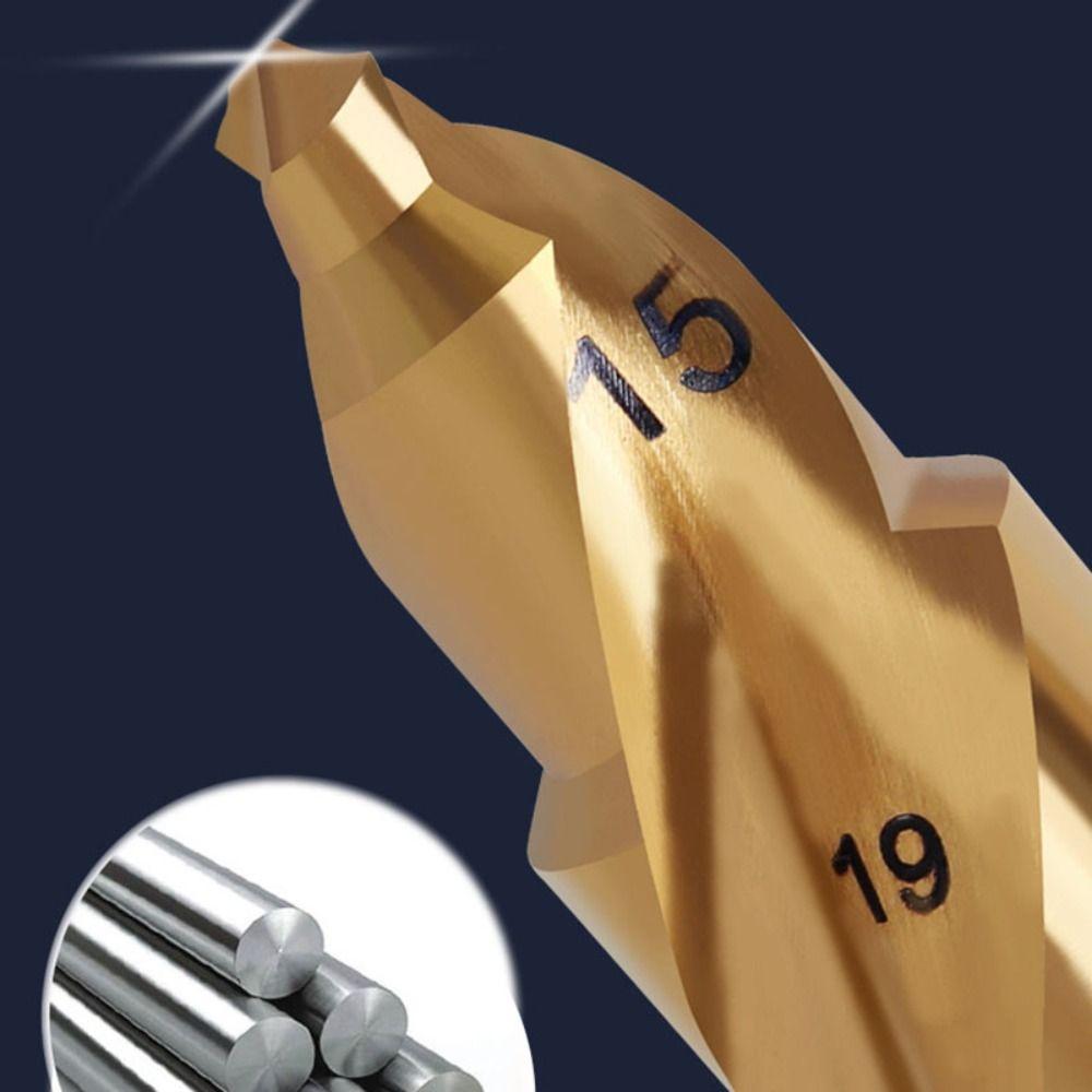 Подъемное сверло PPR с титановым покрытием 4:6 ⁄ 1-дюймовое ступенчатое сверло для ремонта водопроводных труб, набор расширителей