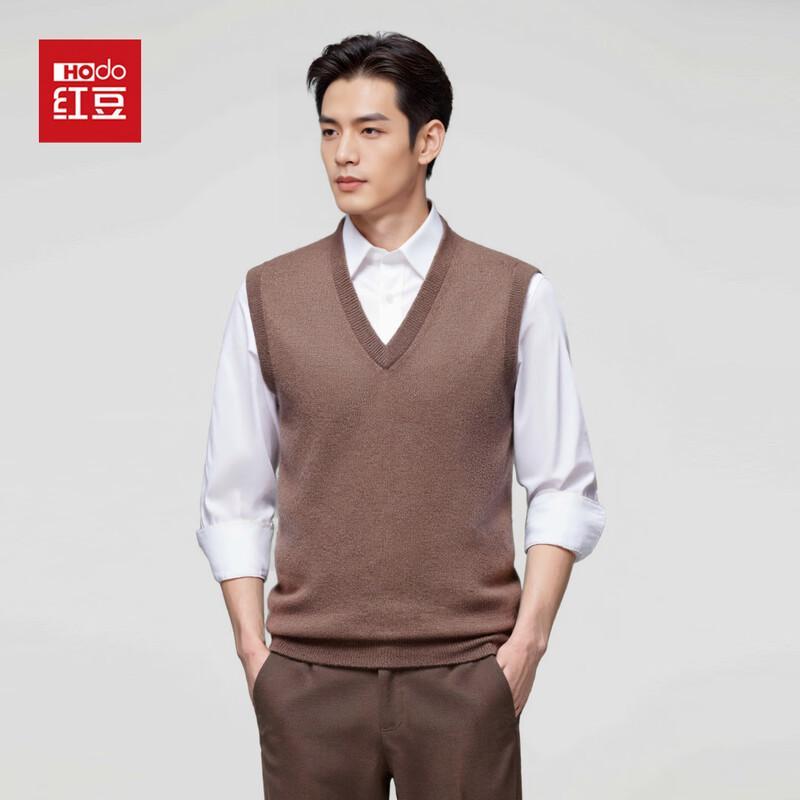 Hodo Мужской жилет без рукавов с V-образным вырезом из чистого кашемира