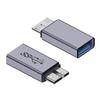 Переходник Адаптер SUNROZ Micro USB 3.1 Type B Male - USB Female (металл) (A48632)
