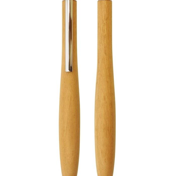 [Shape] Shape Pen Wooden Sharp Pencil Yamazakura SS1504 0.5mm Core, Click Type, 13mm Barrel, Japanese Made, Beige