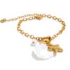 Yhpup Ocean Style Summer Shell Fish Starfish Drop Bracelet Bangle Vacation Beach Stainless Steel Charm Jewelry Trendy