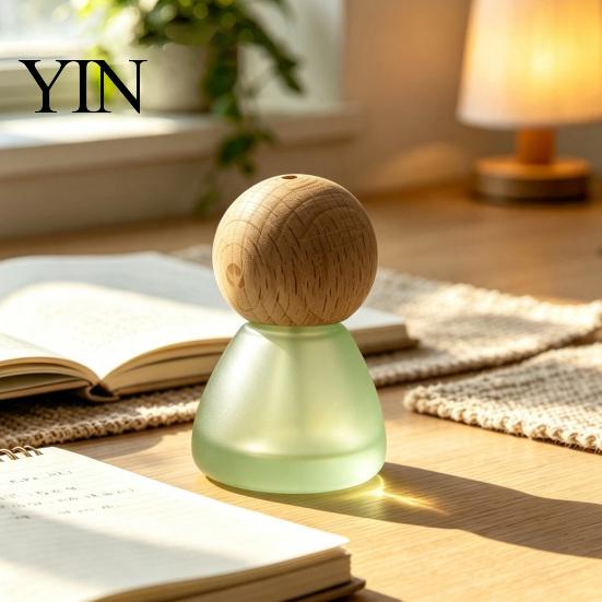 Aromatherapy Gift Set Reed Diffuser Bottle with Stick, Fragrance Empty Glass Bottle, Fiber Sticks for Essential Oil Home Bedroom Office Bathroom Decor
