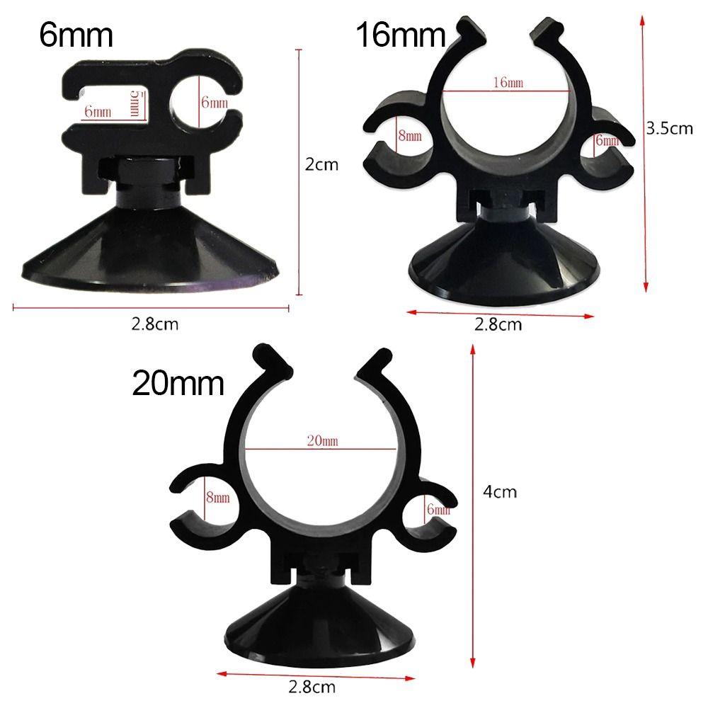 10Pcs ABS Plastic Rubber Fish Tank Sucker Clip Oxygen Tube Clip  for Power Cord Filter Wire