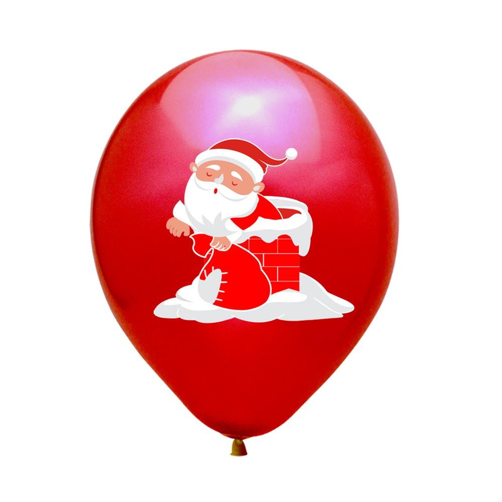 Christmas Latex Balloons Merry Christmas Sequin Balloon Decorations Kids Party Supplies Set Banners Flags Home Decorations