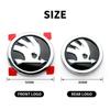 BAUC3 80mm 90mm Car Front Replaced Badge Rear Trunk Sticker for Skoda Octavia Rapid Superb KAMIQ Fabia VRS Auto Emblem Accessories