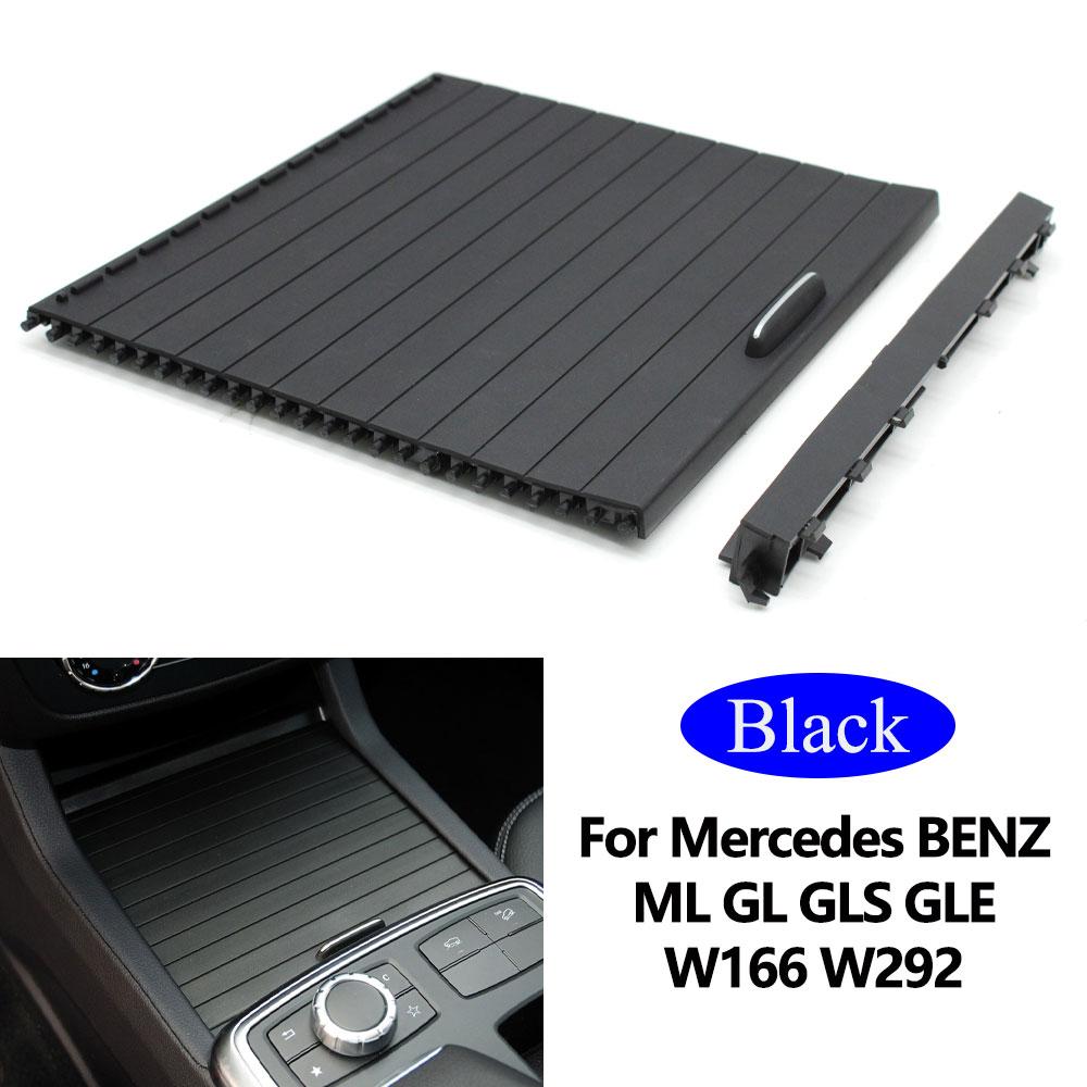 W166 подстаканник, раздвижная крышка, накладка на центральную шторку, замена крышки для Benz ML GL GLE GLS 2012 2013 2014 2015 2016
