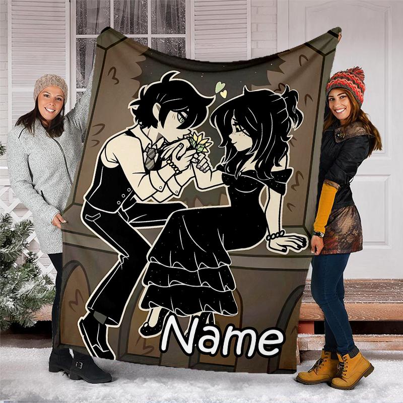 Personalized Custom Name Blanket - The Coffin of Andy and Leyley Print Design,Blanket for Sofa,Bed,Travel,Camping - Soft and Warm, Great Gift