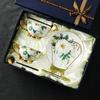 Strictly Bone China European Coffee Cup and Saucer Set Bone China Ceramic British Cup Afternoon Tea Set European Luxury Gift Box