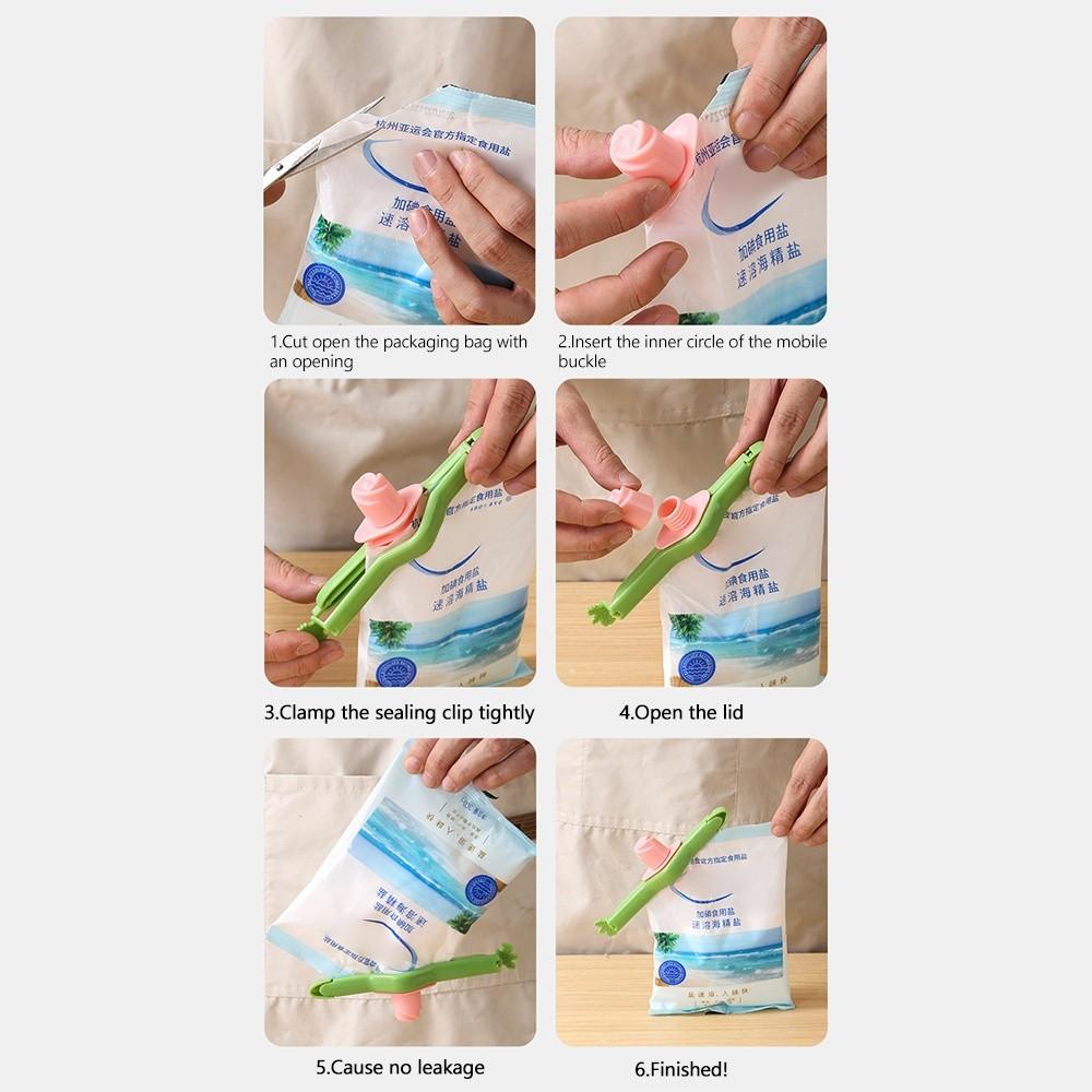 Легко открывающийся зажим для запечатывания в форме тюльпана, зажим для пакета с едой, новые влагонепроницаемые зажимы