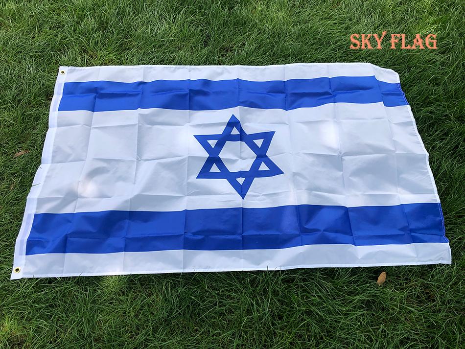 SKY FLAG Государственный флаг Израиля 90x150см Для подвешивания Полиэстер ISR IL Национальный флаг Израиля Знамя Домашний Декор