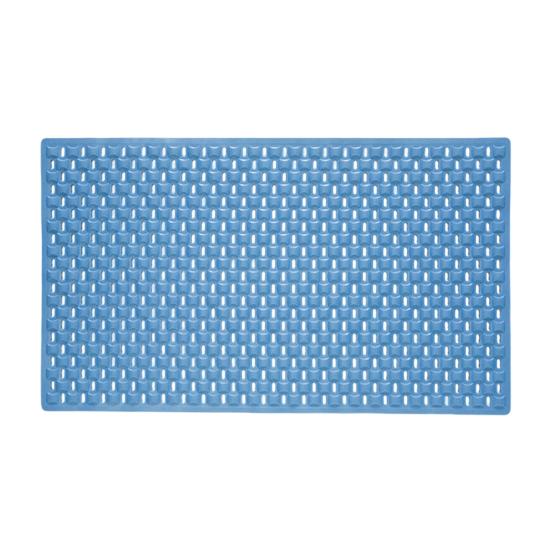 Bathroom Mat with Suction Cup Multiple Drainage Holes 40x70cm Comfortable Non-slip Shower Floor Pad Daily Use