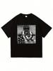 ASAP ROCKY Короткий рукав Футболка HIP HOP High Street Унисекс Женские Готические Оверсайз Футболки AAP Портрет