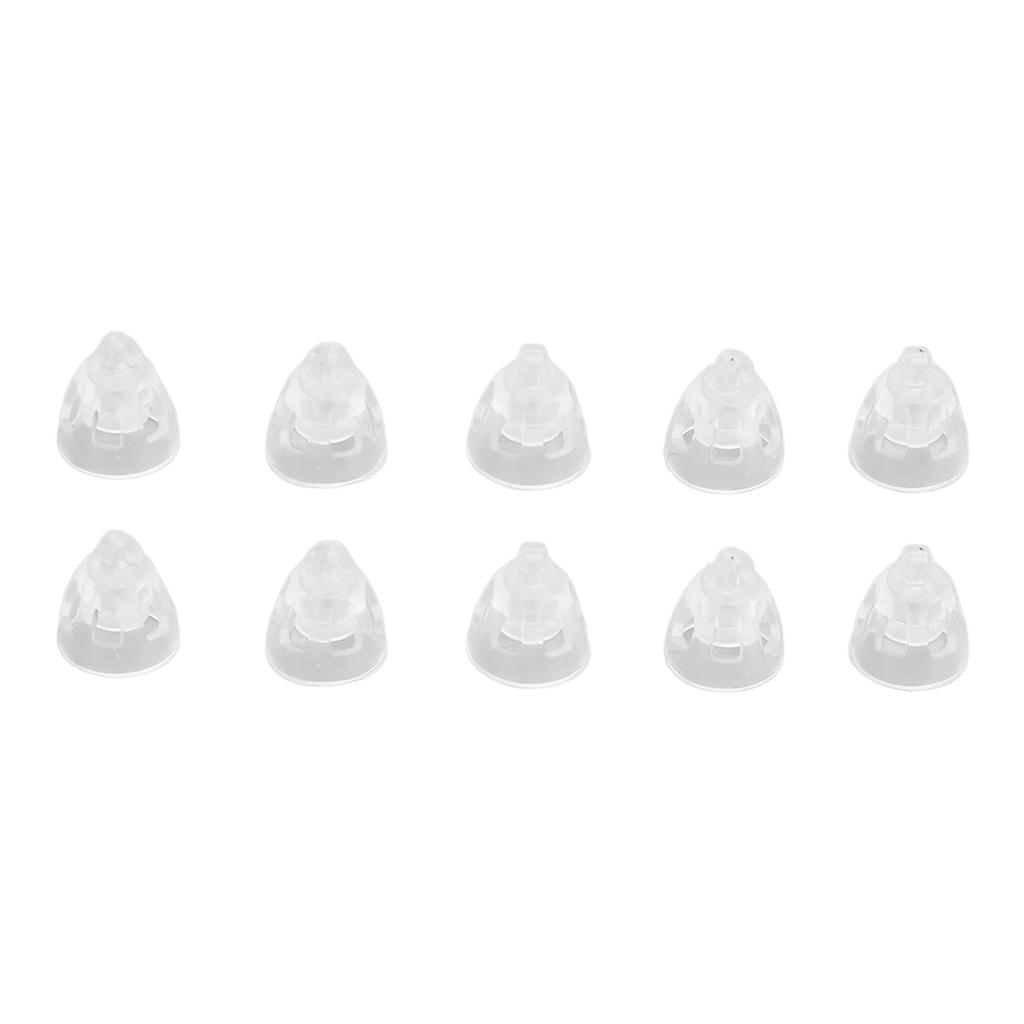 10pcs Sound Aids Domes for Minifit Anti Static Reusable Single Layer Silicone Open Vented Earplug Re