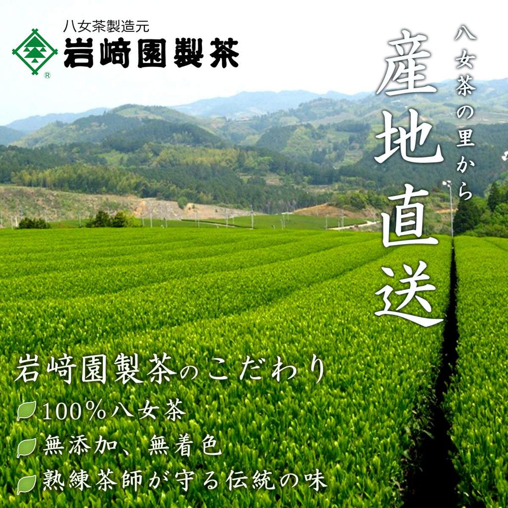 Sencha Tea Leaves Yame Tea Sencha 100g Bags X 3 Bags Set Tea Iwasakien Seicha Kyushu Fukuoka Yame Tea (pine) 100%