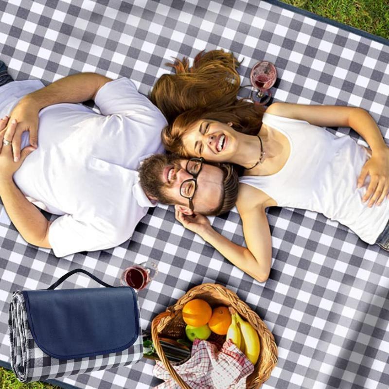 Одеяло для пикника на открытом воздухе, очень большое пляжное одеяло, складной легкий водонепроницаемый коврик для песка, одеяло для пикника для пляжного кемпинга, пешего туризма, патио в парке