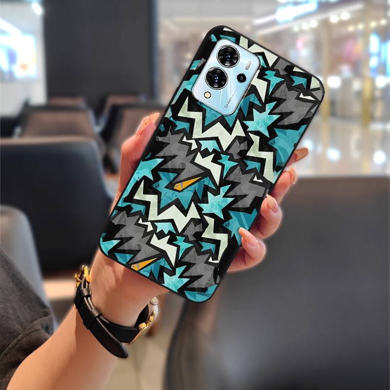 Прочный пыленепроницаемый чехол для телефона ZTE Blade V40 Pro Мягкий чехол Граффити Ударопрочный Модный дизайн Защитный Водонепроницаемый