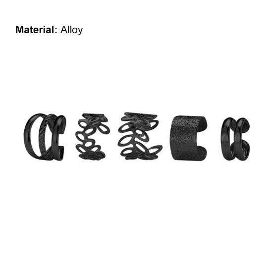 Серьги-клипсы с полыми листочками, непирсинговые ювелирные изделия, винтажные яркие блестящие серьги-поддельные хрящевые серьги для