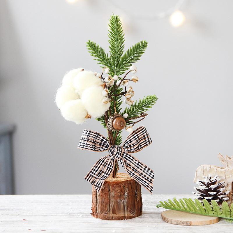 25CM Table Mini Christmas Tree, Small Size Christmas Trees Gift for Kids and Friends, Desktop Christmas Tree, New Year's Tree Decoration