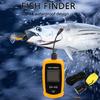 100M Sonar Fish Finders 45 Degrees Sonar Coverage Echo Sounder Alarm Transducer Underwater Fishing Detector for Lake Sea Fishing
