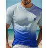 Hawaii Street Fashion Men's T-shirt New Summer Beach Vacation Men's Casual T-shirt Outdoor Sports Men's Short Sleeve Top