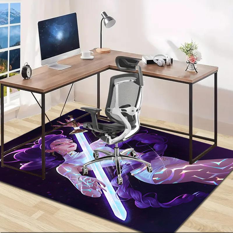 1pc KPop Demon Hunters RUMI3 Design Area Rug - Non-Slip, Soft & Cozy Floor Mat for Living Room, Bedroom, Office - Indoor/Outdoor Decorative Carpet