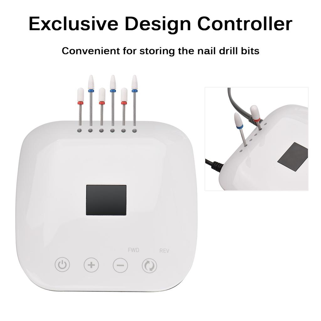 Nail Drill Machine Kit Electric Nail Drill Polish Kit 35000RPM Nail Drill Pen Nail File Manicure