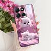 For Motorola Moto G86 Power Cute Flower Butterfly Cat Painted Case For Moto G86 G86Power Black Silicone Soft Phone Cases