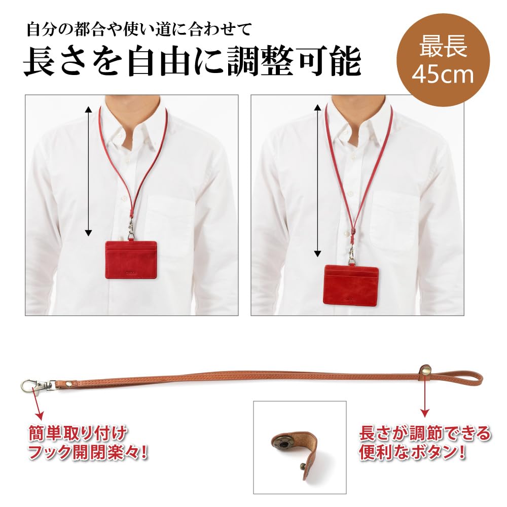 Держатель удостоверения личности из коровьей кожи премиум-класса, шейный ремень, комплект из натуральной кожи, держатель бейджа, чехол для пропуска, кожаный шейный ремень, защита от утери при падении